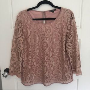 Adrianna Papell Women’s Lace Top Size Large